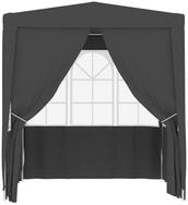 vidaXL Partyzelt, Profi-Pavillon mit Seitenw&auml;nden 2,5&times;2,5m Anthrazit 90 g/m&sup2;