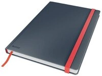 LEITZ Notizbuch Notizbuch Cosy B5 fester Einband kariert grau
