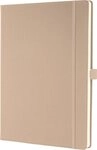 Sigel Notizbuch Notizbuch Conceptum A4 97 Blatt Hardcover kariert 80g beige