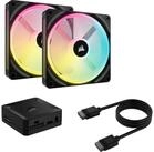 Corsair Geh&auml;usel&uuml;fter co-9051004-ww qx140 rgb starter kit l&uuml;fter 140mm...