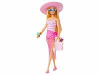 Mattel® Anziehpuppe Mattel HPL73 - Barbie - Puppe mit Badeanzug und