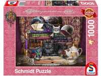 Schmidt Spiele Puzzle Birgid Ashwood Märchenstunde mit Katzen 57534, 1000