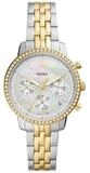 Fossil Chronograph NEUTRA ES5216, Quarzuhr, Armbanduhr, Damenuhr, Edelstahlarmband,