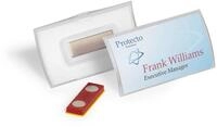 DURABLE Etikett Durable Namensschild 40x75 mm Magnet verdrehsicher 70% recycled PP