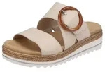 Remonte Pantolette, Keilabsatz, Sommerschuh, Schlappen mit Zierschnalle wei&szlig; 40 EU