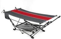 Primaster H&auml;ngematte Primaster Camping H&auml;ngematte rot/grau