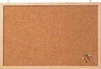FRANKEN Pinnwand Korktafel Memoboard 120x80 cm Braun