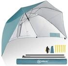 HOMECALL Strandmuschel mit umbrella system UV-resistentes 50+ Khaki, Umfunktionieren
