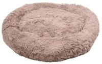 Flamingo Tierbett Hundebett Krems rund hellbraun braun 90 cm x 90 cm