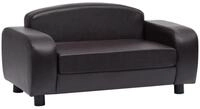 vidaXL Tierbett, Hundesofa Braun 80x50x40 cm Kunstleder