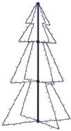 vidaXL K&uuml;nstlicher Weihnachtsbaum 120 x 78 cm Weihnachtskegelbaum 160 LEDs...