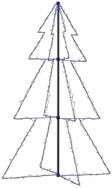 vidaXL K&uuml;nstlicher Weihnachtsbaum 150 x 98 cm Weihnachtskegelbaum 200 LEDs...