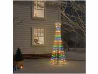 vidaXL LED-Weihnachtsbaum Kegelform Mehrfarbig 108 LEDs 70x180 cm (343489)