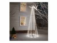 vidaXL LED Baum LED-Weihnachtsbaum Kegelform Kaltweiß 310 LEDs 100x300 cm...