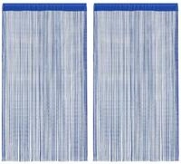vidaXL Vorhang Fadenvorh&auml;nge 2 Stk. 100 x 250 cm Blau (2 St)