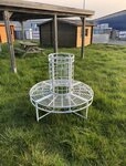 Harms Import Baumbank Garden Pleasure Metall Baumbank Bank Gartenbank Sitzbank