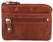Mika G&uuml;rteltasche Schl&uuml;sseletui RFID Leder 11x8x1cm braun