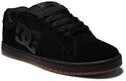 Sneaker DC SHOES "GAVELER", Herren, Gr. 44, schwarz (schwarz, gum), Leder, Schuhe