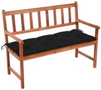 vidaXL Gartenbank Gartenbank mit Auflage 120 cm Massivholz (1-St)