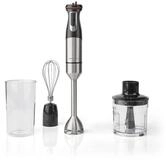 Nedis Stabmixer Stabmixer Zerkleinerer 4-in-1 Mixerset Aluminium schwarz 800W,...