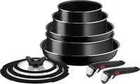 Tefal Pfannen-Set Ingenio Easy Cook & Clean On, Aluminium (Set, 10-tlg), abnehmbarer