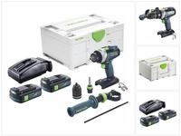 FESTOOL Akku-Schlagbohrschrauber TPC 18/4 I-Basic 18 V 75 Nm Brushless + 2x...