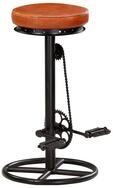 vidaXL Barhocker, Sitzhocker 2 Stk. Schwarz und Braun Echtes Ziegenleder