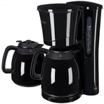exquisit Filterkaffeemaschine KA 6502 sw, 1l Kaffeekanne, Papierfilter 1x4,...