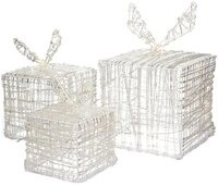 ECD Germany Weihnachtsfigur LED Dekolicht Weihnachtsdekoration Geschenkboxen