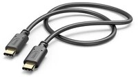 Hama Ladekabel, USB C auf USB C, 1,5 m, Schwarz USB-Kabel, USB-C, (150 cm)