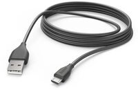 Hama USB-A auf Micro-USB Kabel 3m &ndash; Schnellladung & 480 Mbit/s USB-Kabel
