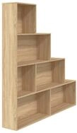 vidaXL B&uuml;cherregal, Buchregal/Raumteiler Sonoma-Eiche 155x24x160 cm Holzwerkstoff