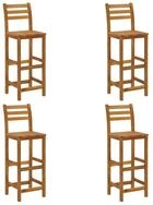 vidaXL Barhocker, Sitzhocker 4 Stk. Massivholz Akazie