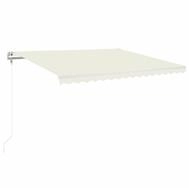 vidaXL Markise Markise Automatisch Einziehbar 400x350 cm Creme (1-St)