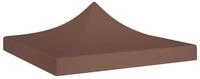 vidaXL Pavillon-Ersatzdach Partyzelt-Dach 3x3 m Braun 270 g/m&sup2;, 290 x 290 cm