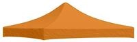 vidaXL Pavillon-Ersatzdach Partyzelt-Dach 3x3 m Orange 270 g/m&sup2;, 290 x 290 cm