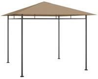 vidaXL Partyzelt Pavillon 3x3x2,7 m Taupe 180 g/m&sup2;