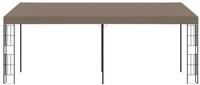 vidaXL Pavillon, Wand-Pavillon 6x3 m Taupe Stoff