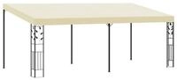 vidaXL Partyzelt Wand-Pavillon 6x3x2,5 m Cremewei&szlig;