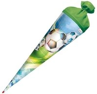 Schult&uuml;te Motiv-Schult&uuml;te Fu&szlig;ball 70cm rund Rot(h)-Spitze Filzverschluss