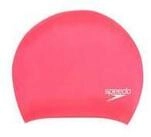 Speedo Badekappe LONG HAIR CAP AU PINK, f&uuml;r langes und mittellanges Haar, aus