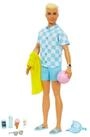 Barbie Anziehpuppe Blonde Ken-Puppe mit Badehose und Strand-Accessoires