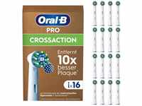 Oral-B Aufsteckbürsten Pro CrossAction 16er - Aufsteckbürsten - weiß