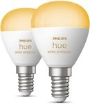Philips Hue LED-Leuchtmittel White / White & Color Ambiance Luster, Tropfenform