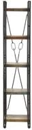 vidaXL B&uuml;cherregal, Buchregal 5 F&auml;cher 40x30x180 cm Altholz Massiv
