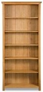 vidaXL B&uuml;cherregal, Buchregal 6 F&auml;cher 80x22,5x180 cm Massivholz Eiche