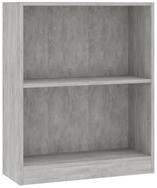 vidaXL B&uuml;cherregal, Buchregal Betongrau 60x24x76 cm Holzwerkstoff