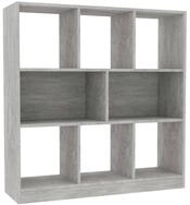 vidaXL B&uuml;cherregal NA B&uuml;cherregal Betongrau 97,5x29,5x100 cm Spanplatte