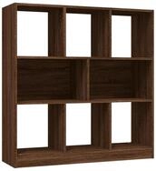 vidaXL B&uuml;cherregal, Buchregal Braun Eichen-Optik 97,5x29,5x100 cm Holzwerkstoff