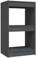 vidaXL B&uuml;cherregal NA B&uuml;cherregal Grau 40x30x71,5 cm Massivholz Kiefer